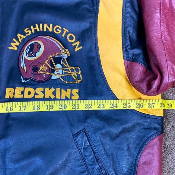 Washington Redskins Leather Jacket by G-III Cow Leather High Quality XL - Picture 8 of 9